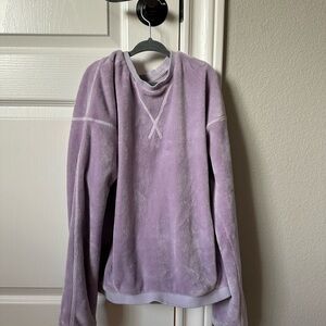 Athleta Girls Cozy Lavender Pullover Sweatshirt